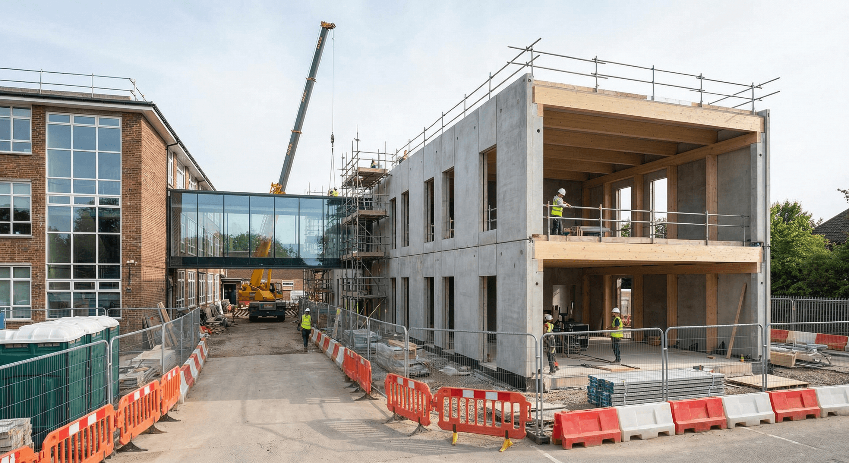 Ampliação de colégio – edificação nova